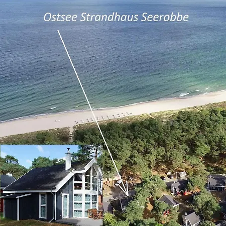 Strandnahes Ferienhaus Mit Kamin Und Terrasse - Ferienhaus Seerobbe *